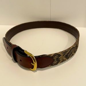 Authentic custom diamondback rattlesnake belt.